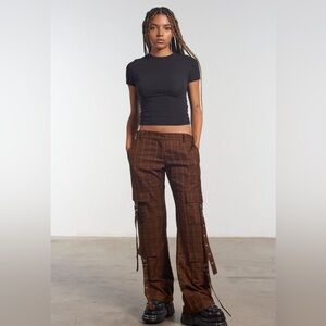 The Ragged Priest Blake Flare Low Rise Punk Pants